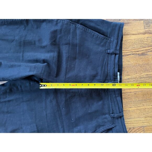 EVERLANE Black Organic Cotton Barrel Wide Leg Pants Trousers  Women's Size 16 - Picture 7 of 9
